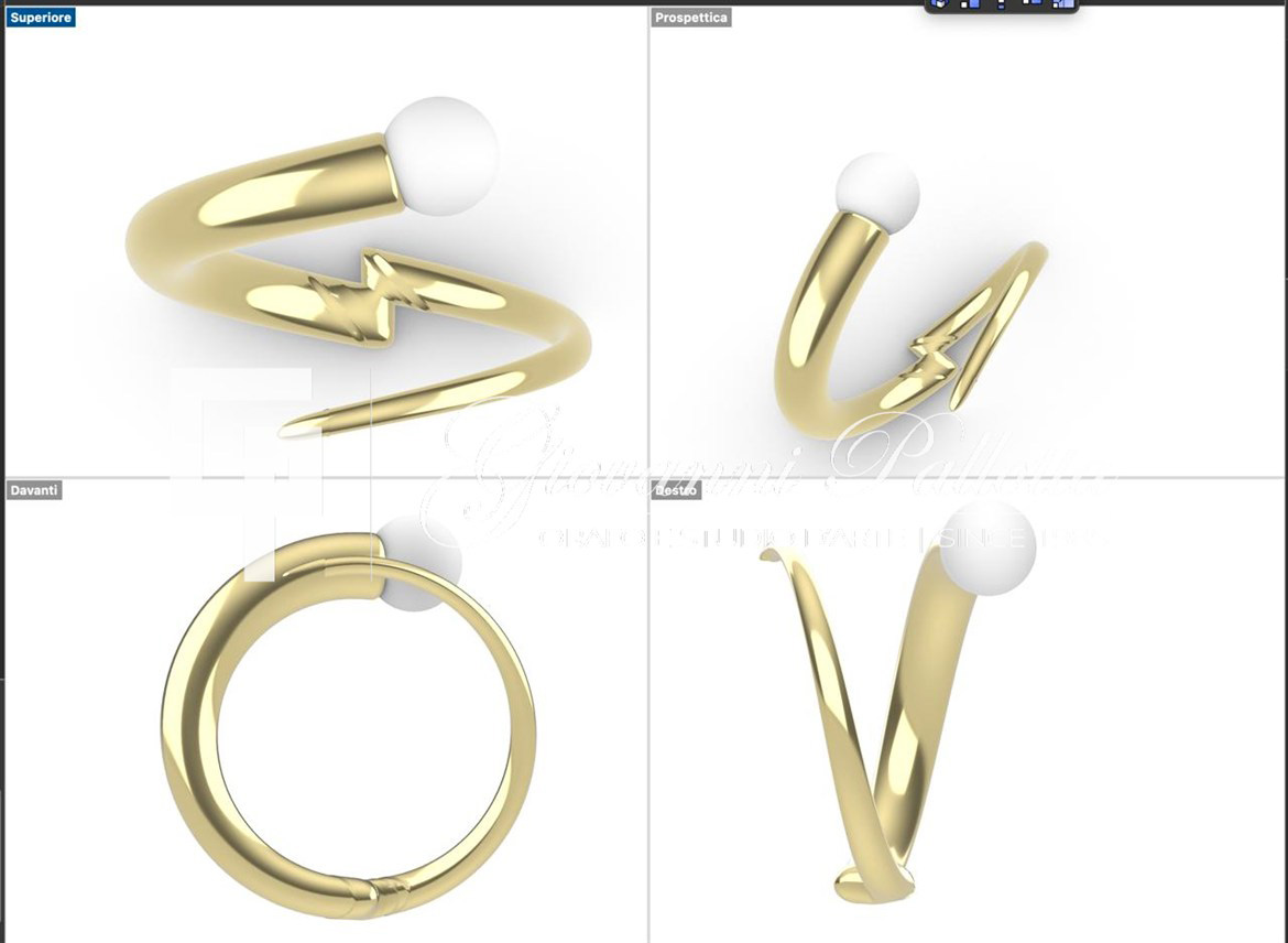 Creazione gioiello disegnato in CAD 3 creazione progettazione gioielli cad 07